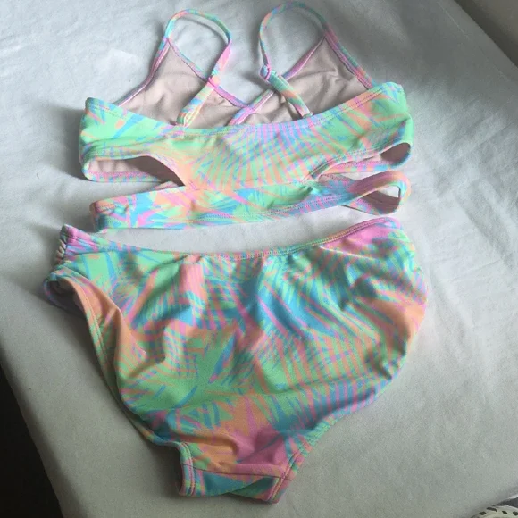 Art Class Multicolor Palm Print Bikini - Picture 3 of 3